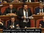 Celý včerejší projev Mattea Salviniho před senátem