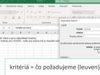 Jednoduchý test na precvičenie práce v MS EXCEL
