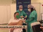 Očkovanie profesora Krčméryho v Nitre (26.12.2020)