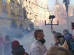 Bitka demonštranti vs. policajti | Praha 7.3.2021