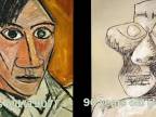 Ako videl sám seba Pablo Picasso (séria autoportrétov)