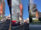 V Miláne zhorela 60-metrová bytovka