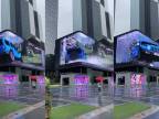 3D reklama na Jeep Wrangler na budove v Soule