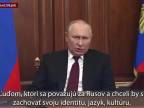 Zostrih toho, čo povedal Vladimir Putin o Ukrajine