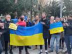 Protest za mier proti Putinovi pred ruskou ambasádou