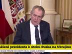 Miloš Zeman: Putin je šialenec, treba ho izolovať
