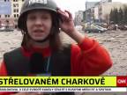 Česká vojnová reportérka referuje z ostreľovaného mesta Charkov