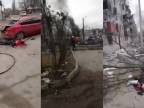 Charkov a civilisti po bombardovaní