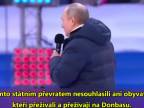 Vladimir Putin v Lužnikách citoval Písmo svaté