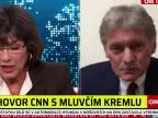 Moderátorka CNN grilovala Putinovho hovorcu Peskova