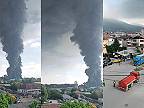 Požiar fabriky na výrobu plastov bolo vidno na kilometre ďaleko (Macedónsko)