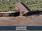 Rozvodnená rieka strhla obrvoský dom (Montana)