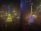 Eiffelova veža vo farbách UA