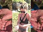 Mladá žena držala v rukách nevedomky najjedovatejšiu chobotnicu na svete