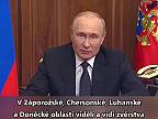 Putin v projevu nařídil částečnou mobilizaci a pohrozil Západu...