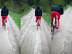 Fake Rytmus videoklip cestou v lese na bicyglu