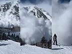 Lyžiari natočili veľkú lavínu na hore Mount Timpanogos v americkom Utahu
