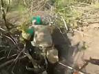 Azovskí "bojovníci" predviedli "útok" na ruské zákopy na krídle Bachmutu