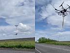 Operátor octacoptéry vylovil zostrelený dron okupantov Orlan-10 mínového poľa