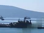 Vážne poškodená ruská loď projekt 775