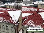 Zošmykol sa počas zhadzovania snehu zo strechy