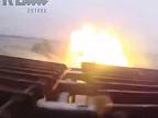 Dva ruské tanky útočia na ukrajinské pozície