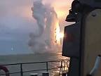 Ruská bojová loď odpaľuje rakety Kaliber z Čierneho mora