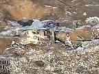 Zničený tank Leopard 2A6 pri obci Robotyne