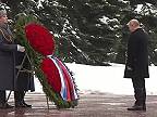 Prezident si uctil pamiatku v tuhej zime