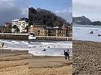 Kvôli plážovým fotkám párik prekvapila vlna, tá začala ženu unášať (Španielsko)