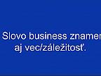 Online kurz Business English: preklad a významy slova business