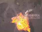 Explózia ukrajinského tanku T-64BV po zásahu dronom