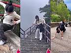 Ak sa čínski turisti chcú dostať na horu Tchaj-šan, musia zdolať 7200 schodov