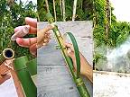 Keď ázijský kutil vyrába z bambusu „gumipušky“