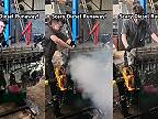 Mechanikovi „ušiel” naftový motor na stojane