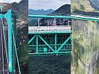 Čína otvorila najvyšší most na svete, Huajiang Canyon Bridge je vysoký 625 m