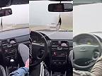 Takmer 200 km/h v hustej hmle, táto partia Rusov by si zaslúžila Darwinovu cenu!