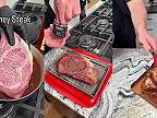 Príprava wagyu steaku za $200 na mede za $300
