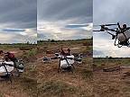 Brazílčan využíva poľnohospodársky dron DJI Agras T100 aj na vlastnú prepravu