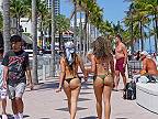 Prechádzka po Fort Lauderdale a pláži Las Olas Beach počas jarných prázdnin 4K