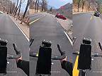 Čínskemu cyklistovi zlyhali počas zjazdu z kopca brzdy, nasledoval tvrdý pád