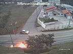 Vážna nehoda s požiarom na ceste v Brazílii, motorkár v kritickom stave