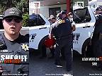 Celý tím policajtov musel zdvihnúť neochotného podozrivého z domáceho násilia