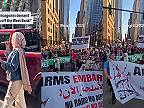 Stovky pro-palestínskych protestujúcich pochodovali centrom Chicaga k Trump Towe