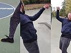Bežný človek, tricker, kaskadér a skejťák vs. banánová šupka