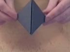 Urobte si origami Tetrahedron