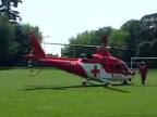 Štart vrtuľníka prvej pomoci