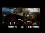 Felipe Massa vs. Me rFactor F1 monaco