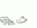 Šimonova mačka - Lepiaca páska
