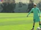 Justin Bieber trénoval s Barcou